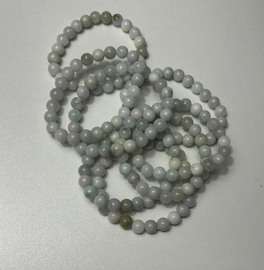 Jade Prosperity Bracelet – 8mm Natural Gemstone for Abundance & Good Luck
