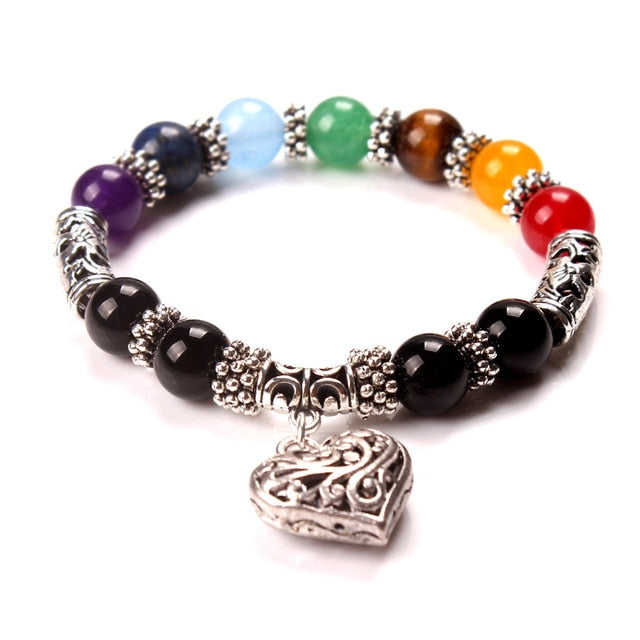 7 Chakra Bracelets Mixed Healing Crystals Stone Chakra